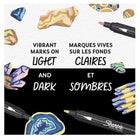 Sharpie Water-Based Acrylic Creative Markers - Bullet Tip - Earth Tones - 12 Pack-12 water-based bullet tip markers