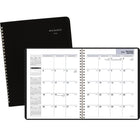 AT-A-GLANCE - Agenda mensuel 2026 - 8 3/4 po H x 6 7/8 po l - noir - bilingue-Format des pages : 8 3/4 po H x 6 7/8 po l