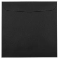 JAM Paper Square Invitation Envelopes - 9.5 x 9.5 - Black Linen - 25 Pack-Perfect for Greeting Cards, Invitations, Weddings or any announcement