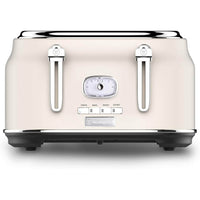 Westinghouse Retro 4 Slice Toaster - White-4 slice capacity