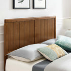 Modway Alana Wood Twin Platform Bed with Angular Frame - Walnut-Weight Capacity: 600 lb