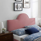 Modway - Dawn Performance Velvet Tête de lit King/King de Californie, Rose poussiéreuse-Construction en contreplaqué et MDF