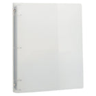 JAM Paper Plastic 0.75" 3-Ring Binder - Clear-Size: .75" Width | Holds up to 130 sheets of paper.