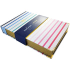 Emily Ley Thick Notepad - 250 Sheets - 7-3/4" x 5-7/8" - Happy Stripes-Colour coodinated fashion on inside cover