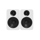 Kanto YUP4W Haut-parleurs d'étagère passifs de 4 po avec tweeter à dôme en soie de 1 po et woofer en kevlar de 4 po - Blanc-Impédance 4 Ohms