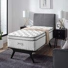 Modway Jenna 14" Innerspring and Foam Twin Mattress-9.84" Individually Wrapped Coils