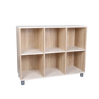 Beleduc Furniture - étagère en bois Napoli -de rangement pour compartiment de classe à 6 cubes - naturel-Étagère en bois à 6 cubes mesurant chacun 32 L x 34 W x 35 H cm (12,5 "x13,3 "x13,7")