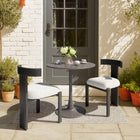 Zuo Tiana Dining Chair - Black/Beige-Dimensions: 17.7" L x 20.9" W x 30.3" H
