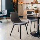 Zuo Daniel Dining Chair - Grey - Set of 2-Dimensions: 20.1" L x 18.5" W x 31.9" H
