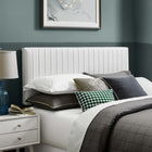 Modway Keira Faux Leather Full/Queen Headboard - White-Luxurious Faux Leather Upholstery