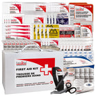 First Aid Central - Trousse de premiers soins Type 3 - Grande - CSA Z1220-24 - Boîtier en métal-Emballée dans un boîtier métallique mural durable avec logo bilingue de trousse de premiers soins.