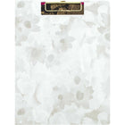 Mead West Village Clipfolio - 12-1/2" H x 9-1/2" W - White/Grey Floral-Built-in interior pocket to store loose documents