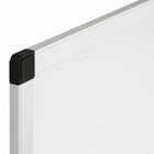 MasterVision Ayda Magnetic Steel Dry-Erase Whiteboard - 24" L x 36" W - Aluminum Frame-Magnetic surface allows the posting of messages and magnetic accessories