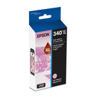 Epson 340 Claria Photo HD Ink Cartridge - High Capacity - Light Magenta -Epson printing system is specifically designed to be used with Epson Genuine Cartridges. Use of non-genuine ink could cause damage not covered under the printer’s limited warranty.