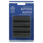 Merangue Magnetic Button - 3/4" - Black - 52 Pack-Strong magnet