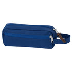 Merangue - Pochette en PU avec tirettes - Bleue-Pochette à crayons