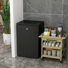 HOMCOM 3 cu ft  Compact Upright Mini Freezer with Reversible Single Door - Black--9.4℉-5.9℉ (-14.5°C to -23°C) temperature is 5-level adjustable