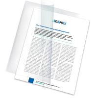 Gemex Transparent Vinyl Presentation Covers - Letter Size - 11" x 8 1/2" - Clear - 25 Pack-Presentation covers protects the cover page of documents