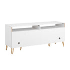Manhattan Comfort DUMBO 62.99" Modern TV Stand - White-17.99" L x 62.99" W x 26.77" H