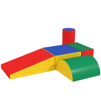 Soozier - Blocs d’escalade en cuir PU souple pour tout-petits - multicolore - ensemble de 5-Parfait pour une utilisation à l'école, à la garderie ou à la maison 
