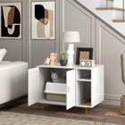 PawHut Cat Litter Box Enclosure with Scratching Pad and Storage - White-Doubles as a cozy cat condo, enhancing comfort and privacy 
