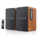 Edifier R1280Ts Active Bookshelf Speakers with Subwoofer output - Brown-Studio quality sound with 4" bass unit and 13mm silk dome tweeters provide the kick you need to output top quality audio
