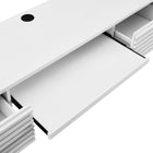 Modway Render 60" Wall Mount Wood Office Desk - White-8