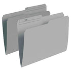 Staples 1/2 Cut File Folders - Letter Size - Grey - 10 Pack-Colour coding speeds up filing and prevents misfiles