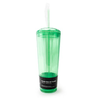 Sully - Gobelet à double paroi AS avec dessus en forme de dôme nervuré - 765 mL - Vert-La construction à double paroi élimine la transpiration de la paroi extérieure causée par les liquides froids