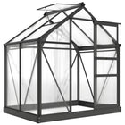 Outsunny - serre en polycarbonate - 6 pi x 4 pi x 6,6 pi - gris-Une serre en polycarbonate pour la protection des plantes à l'extérieur  

