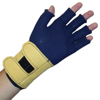 Impacto 725-02 3/4 Finger Impact Glove Liner W/wrist Support, Medium-Anti-impact and anti-vibration glove with wrist support