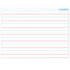 Ashley Productions Smart Poly PosterMat Pals Space Savers - 13" x 9-1/2" - Handwriting 3/4" - 10 Pack-Use with dry erase or water based markers and washable crayons. Write-on/wipe-off surface.