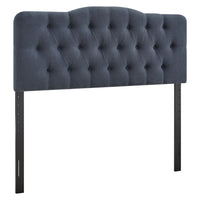 Modway Annabel Premium Linen Blend Queen Headboard - Denim-Premium Linen Blend Upholstery