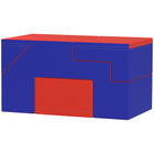 Qaba - Ensemble de jeu en mousse pour enfants à ramper et grimper - bleu foncé - ensemble de 2-Rembourrage en mousse EPE pour une sécurité assurée 