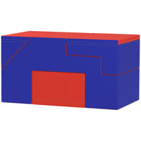 Qaba - Ensemble de jeu en mousse pour enfants à ramper et grimper - bleu foncé - ensemble de 2-Rembourrage en mousse EPE pour une sécurité assurée 