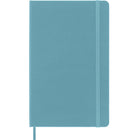 Moleskine Classic Ruled Hard Cover Notebook - Large - Reef Blue - 5" x 8.25"-Rounded corners