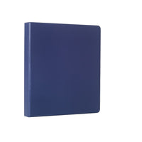 Staples® – Reliure standard à anneaux en D, 1/2 po, bleu-Les anneaux en D sont dotés d'une plus grande capacité de feuilles que les anneaux ronds de la même grandeur