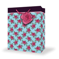 Très grands sacs féminins, floral, 12/paquet-Floral