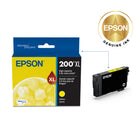 Epson T200 Ink Cartridge - High Capacity - Yellow-The package includes one yellow ink cartridge for use with a compatible ink-jet printer