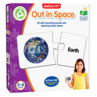 University Games The Learning Journey Match It: Out in Space - Space Matching Puzzle For Kids - Early Learning Space Puzzle - Interactive Space Puzzle For Toddlers-Improve thinking & problem-solving skills