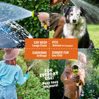 Big Boss XHose Pro Expandable Garden Hose -Heavy Duty & Flexible - 125 ft-Brass Fittings - the aluminum crush resistant fittings & stabilizer collar are engineered to withstand extreme force while the on/off valve
