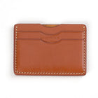 Decent Living - Portefeuille porte-cartes en cuir - Marron-Quatre emplacements pour cartes pouvant contenir jusqu'à 8 cartes