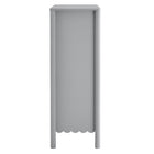 Modway Emmeline Scalloped 5-Drawer Chest - Light Grey-Assembly Required