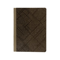 Hilroy Debossed Brown Journal - 6" x 8" - 96 Sheets-Durable hard cover