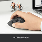Logitech Triathlon M720 Multi-Device Wireless Mouse - Black-Bluetooth connectivity