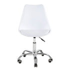 Simply Office Chair - White-White PU upholstered material