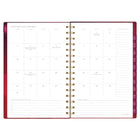 Mead 2027 West Village 12 Month Small Weekly/Monthly Planner - 8" H x 6 1/2" W - Bilingual-One week per two page spread has ruled planning space and a section to check off completed tasks