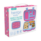 Bentgo Kids Prints 5-Compartment Lunch Box Set - Rainbow-Drop Resistant: Perfect for active kids on-the-go, the lunch boxes are constructed with durable, rubber-coated edges that protect them when dropped, while the water bottles have durable, Tritan material that makes them long-lasting and completely shatter-proof