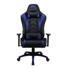 Emerge - Fauteuil de jeu Vartan en cuir reconstitué - bleu-Fauteuil de jeu noir et bleu