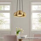 Modway - Chalice 3-Lumière Métal Pendentif - Laiton en satin-Ampoules : 3 E26 60W max (non inclus)
